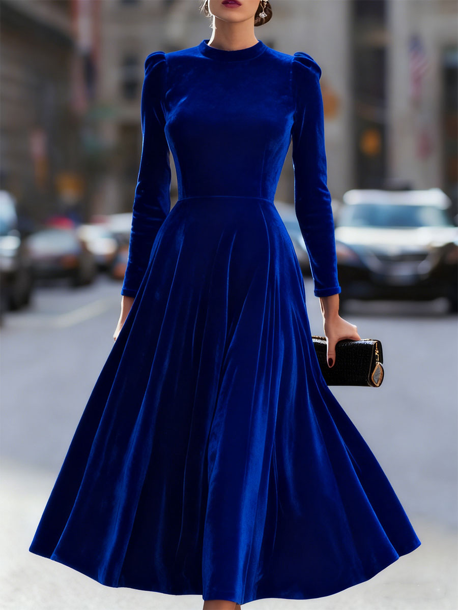 Elena | Long Sleeve Midi Dress