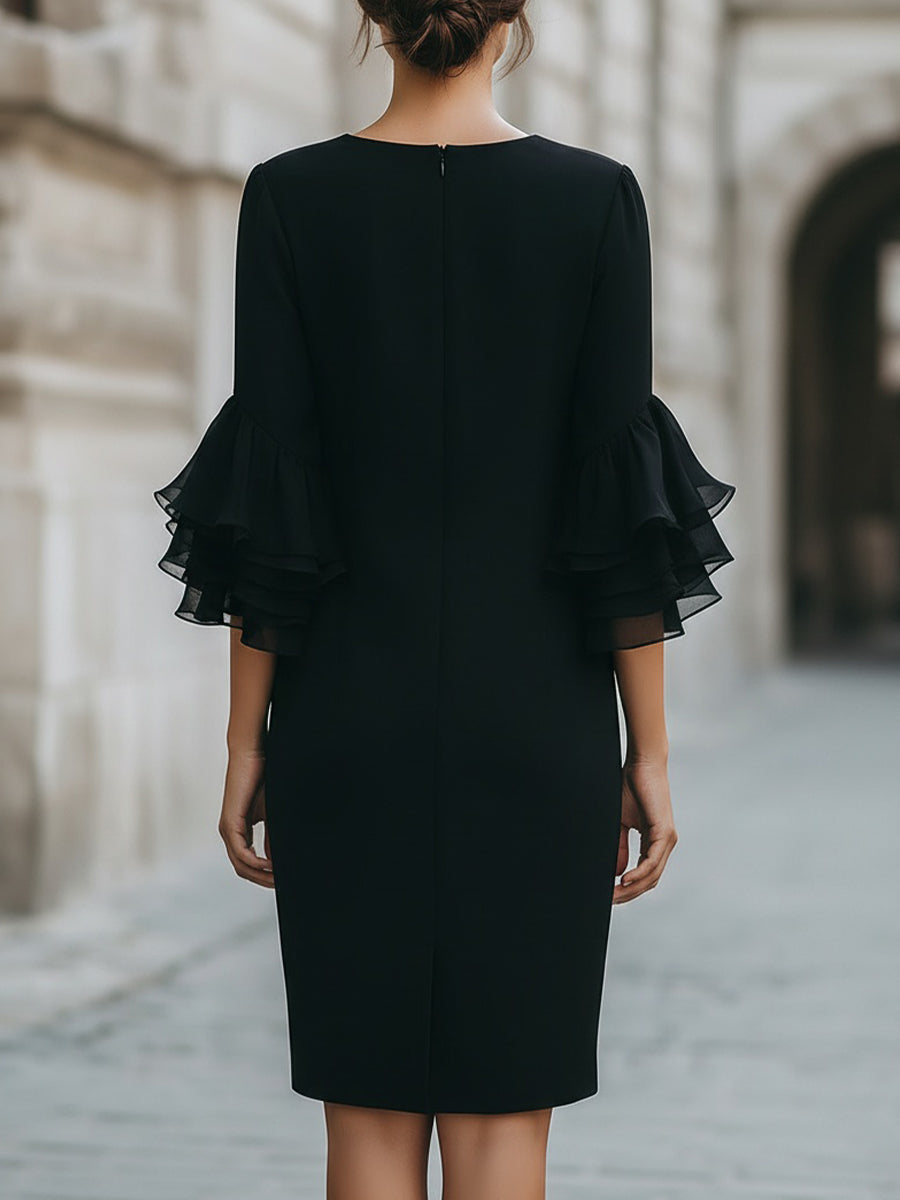 Claire | Short Sleeve Midi Dress