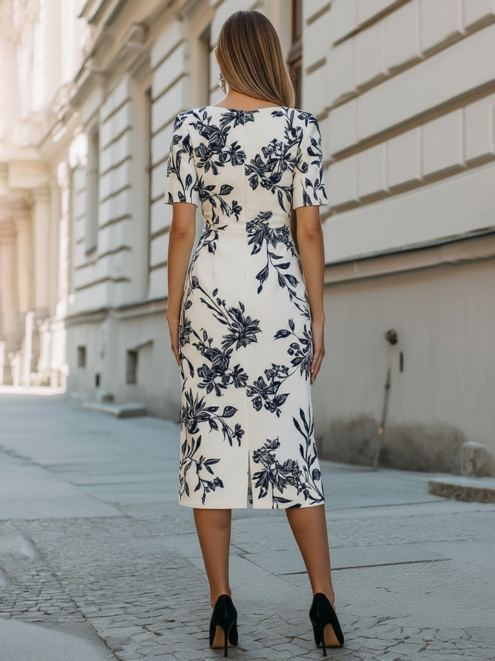 Skylar | Short Sleeve Midi Dress