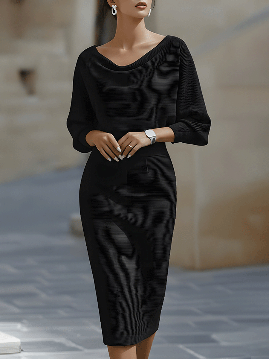 Vivian | Long Sleeve Midi Dress