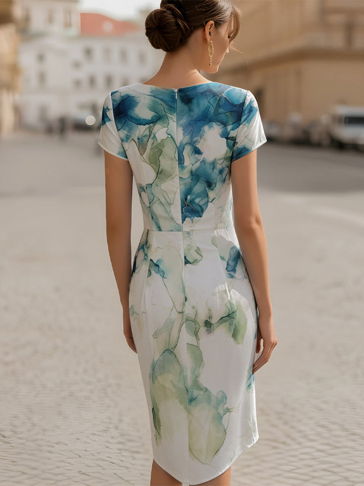 Samantha | Short Sleeve Midi Dress