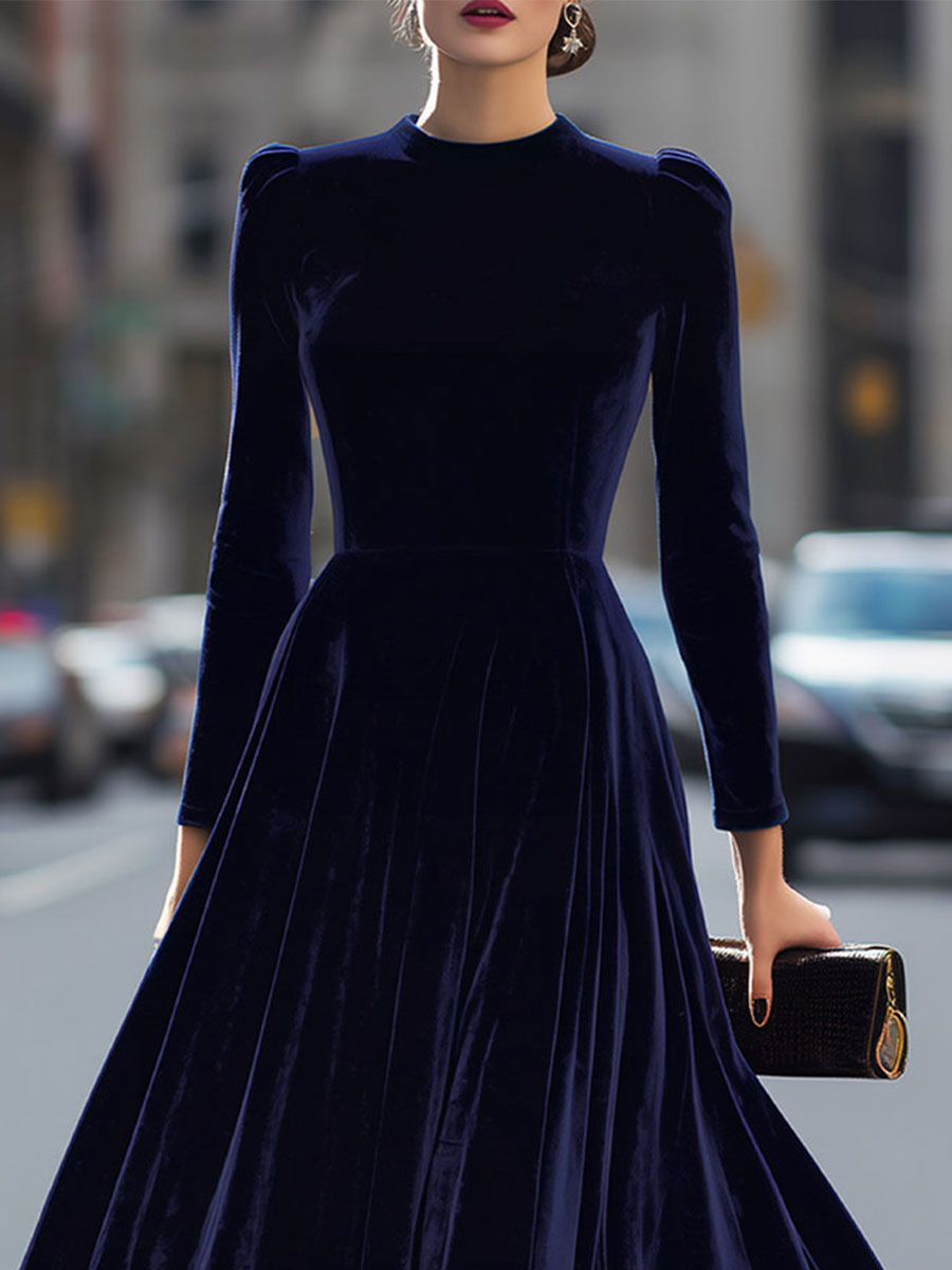 Elena | Long Sleeve Midi Dress