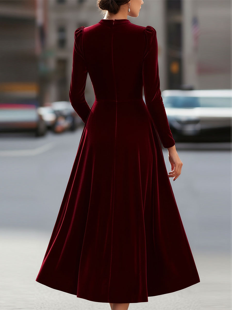 Elena | Long Sleeve Midi Dress