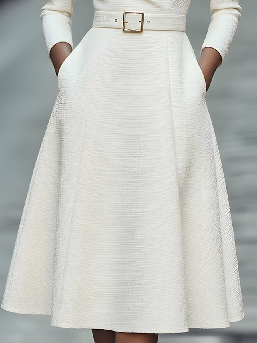 Madeline | Long Sleeve Midi Dress