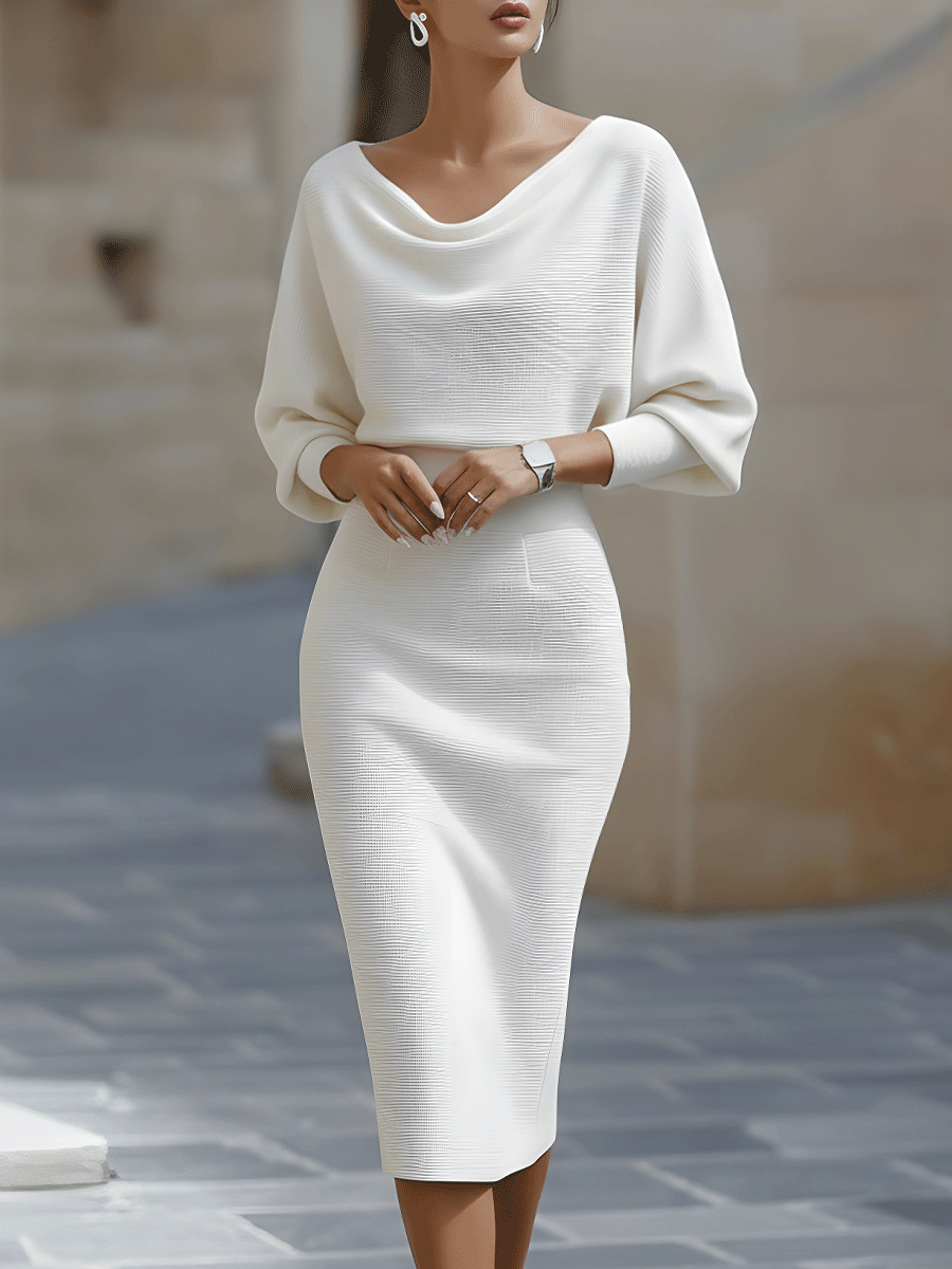 Vivian | Long Sleeve Midi Dress