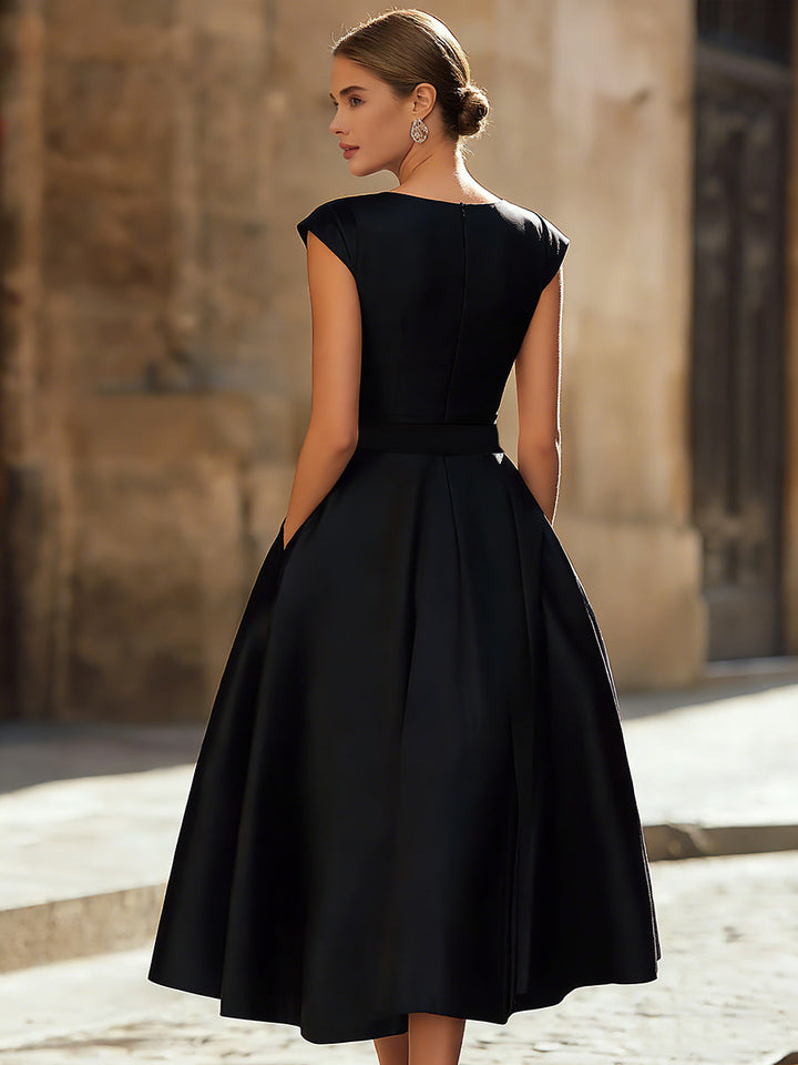 Olivia | Short Sleeve Midi Dress