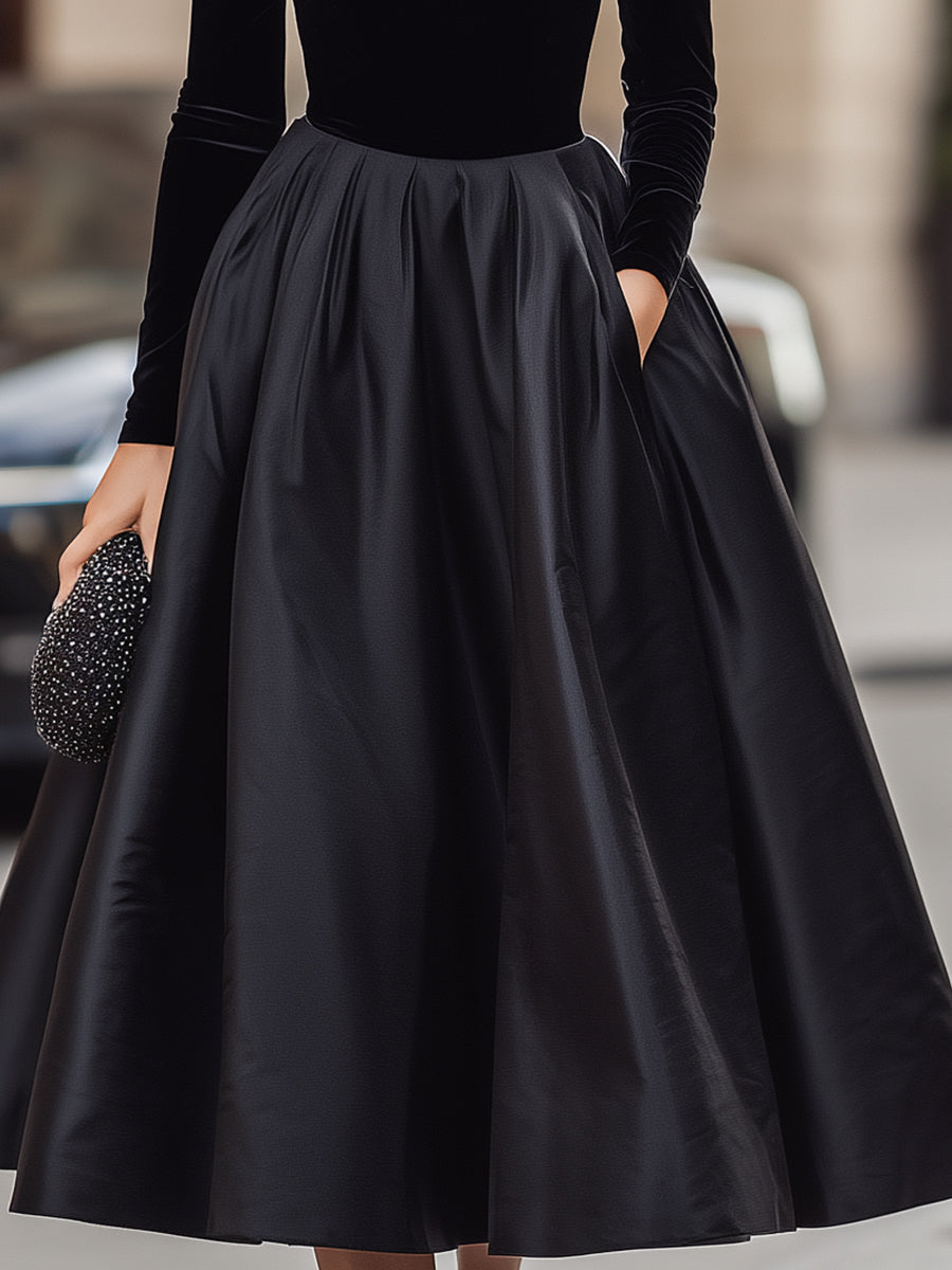 Aniyah | Long Sleeve Midi Dress