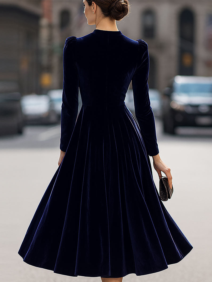 Elena | Long Sleeve Midi Dress