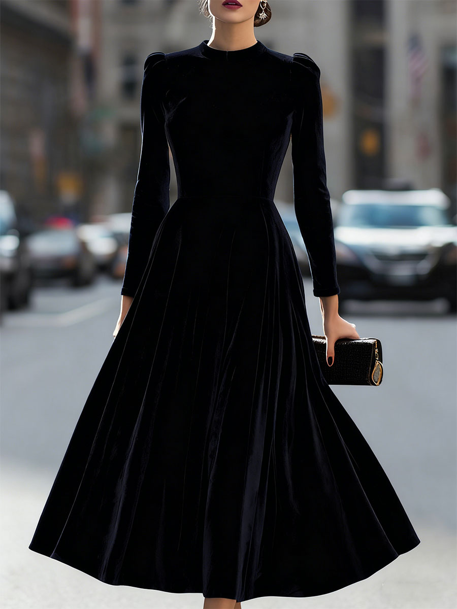 Elena | Long Sleeve Midi Dress