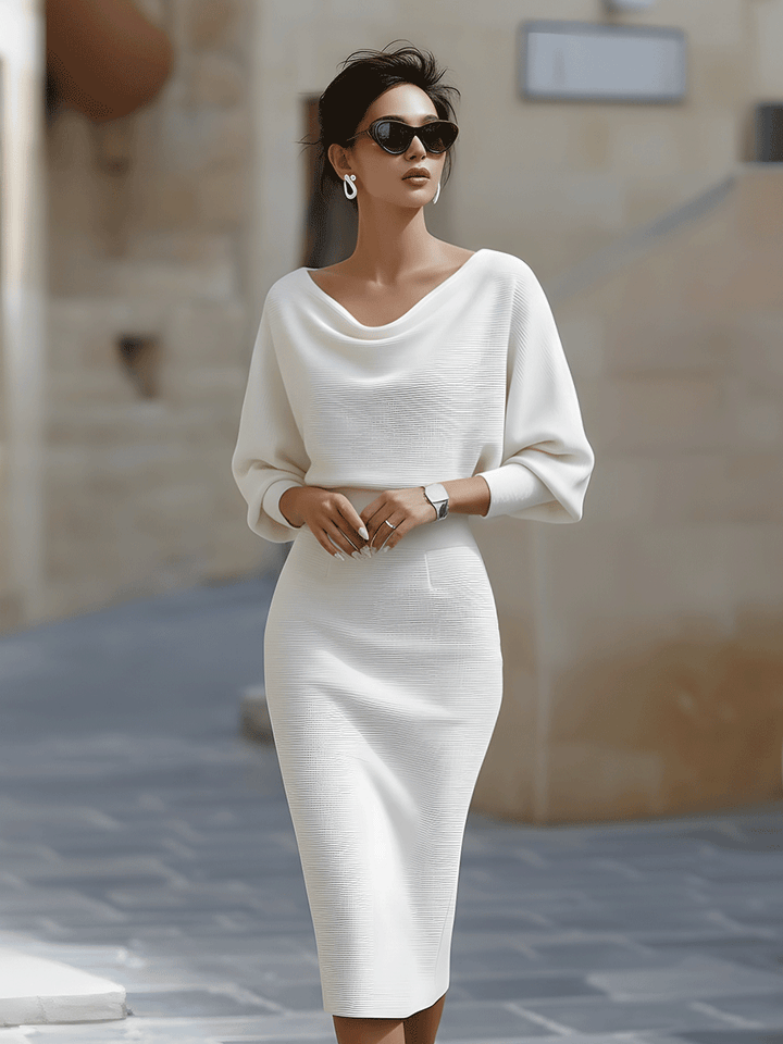 Vivian | Long Sleeve Midi Dress