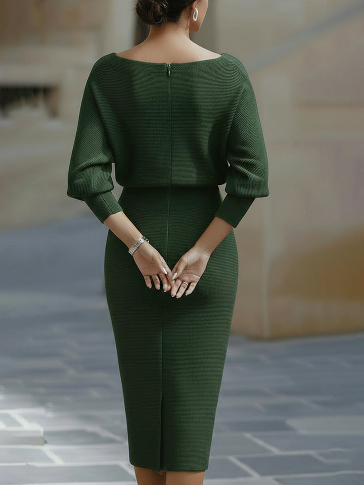 Vivian | Long Sleeve Midi Dress