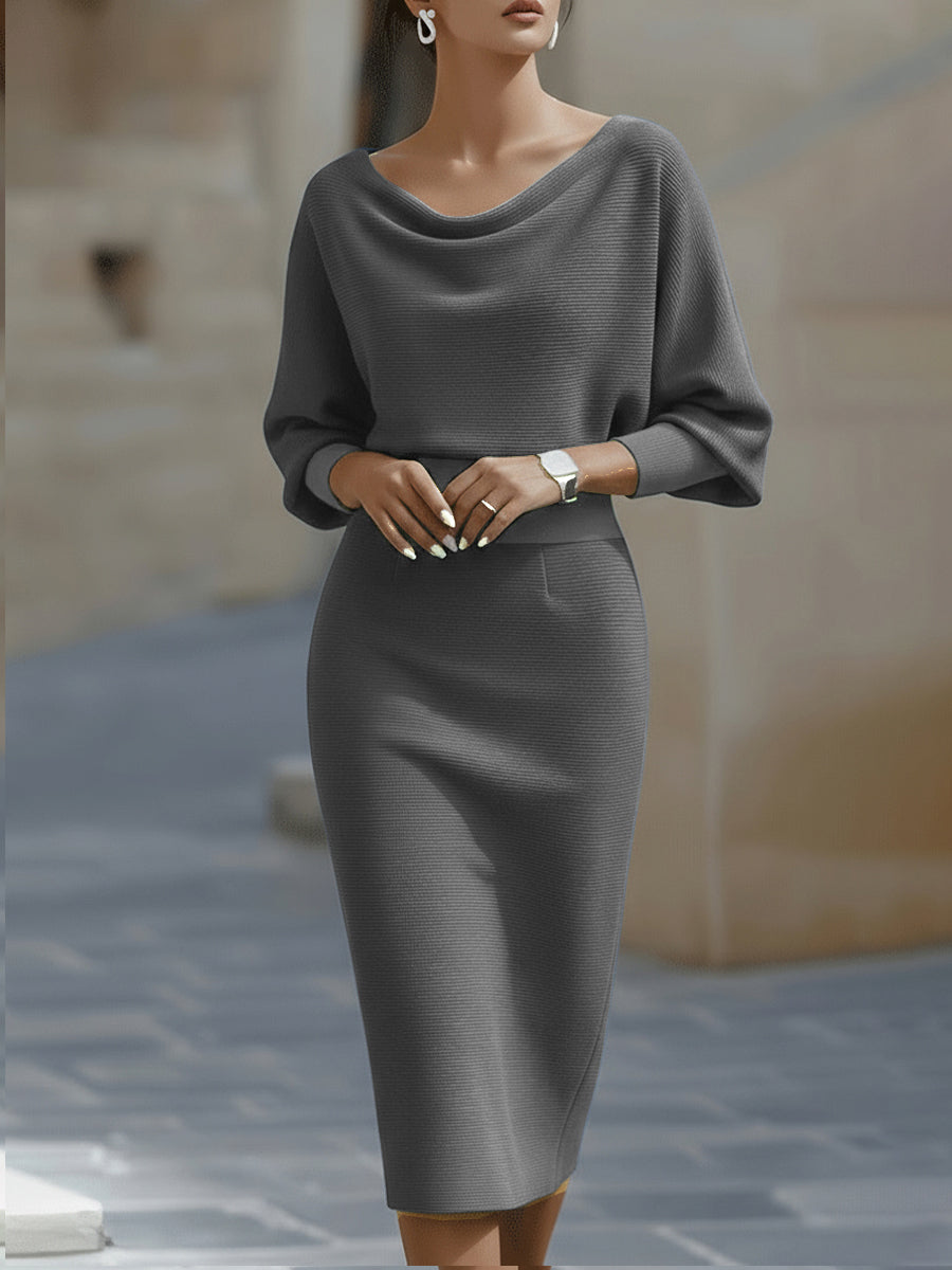 Vivian | Long Sleeve Midi Dress