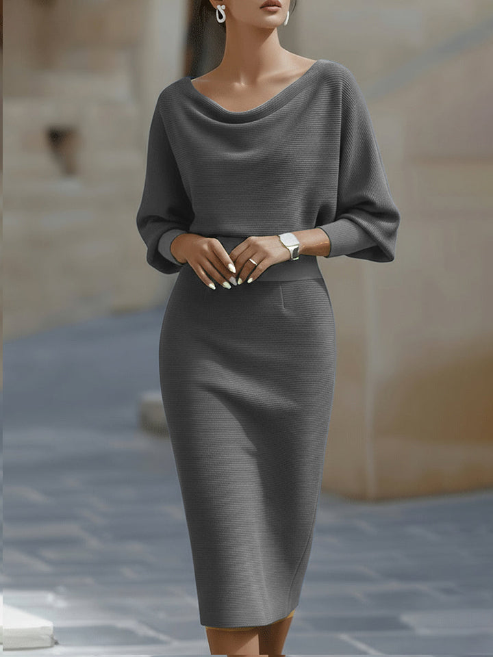 Vivian | Long Sleeve Midi Dress